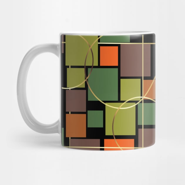 Strong Square Greeny Patterns by Art by Ergate